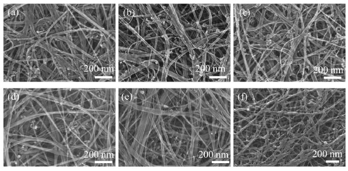 图 2不同午夜福利试看体功率处理条件下CNTs薄膜表面形貌SEM图
